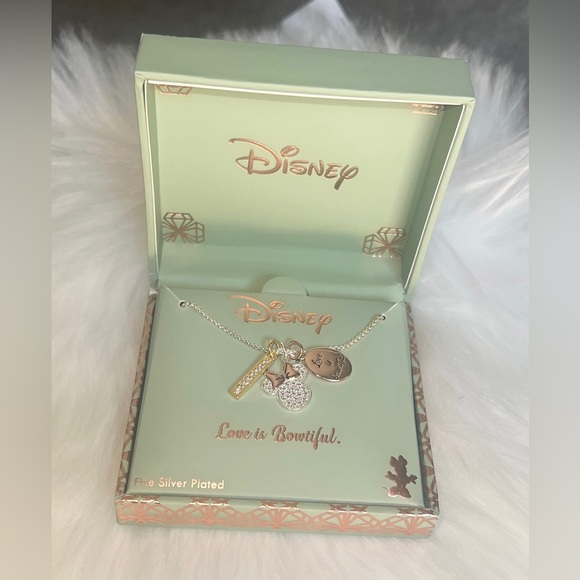 Disney - Minnie Mouse “ Life is Bowtiful” Charm tri-color Necklace (NIB) - Picture 4 of 4